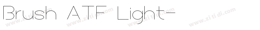 Brush ATF Light字体转换